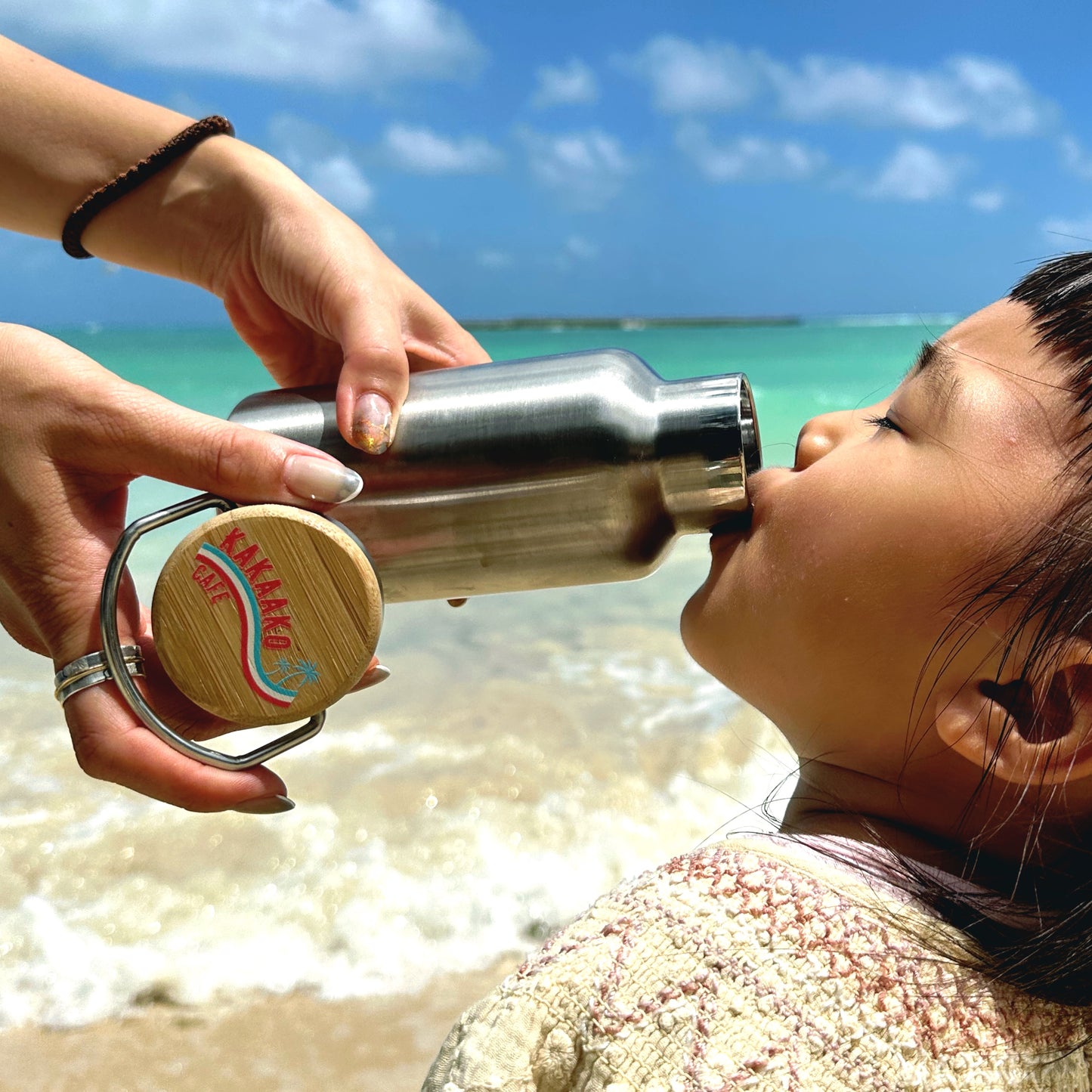 オリジナルステンレスボトル350ml【保冷温性機能付き】